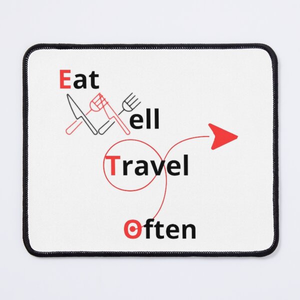 Item preview, Eat Well Travel Often designed and sold by OS-Afolky.