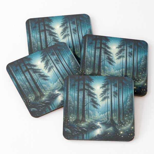 Item preview, Enchanted Night Woods designed and sold by BestArtByArvind.