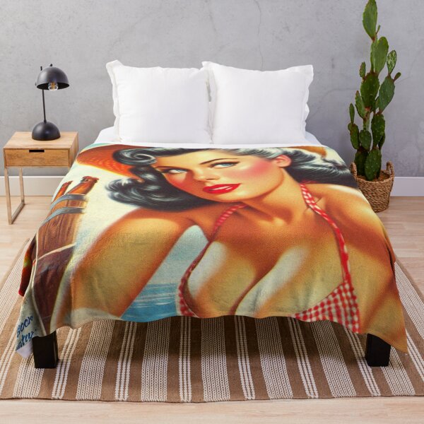Item preview, Retro Beer Country Girl designed and sold by PulpVintage.