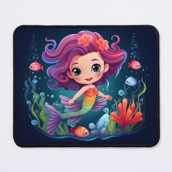 Item preview, Coralie - Mermaid Cartoon designed and sold by CuddlesCartoons.