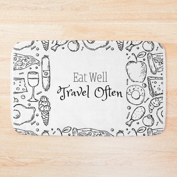 Item preview, Eat Well Travel Often designed and sold by StarArtsStudio.