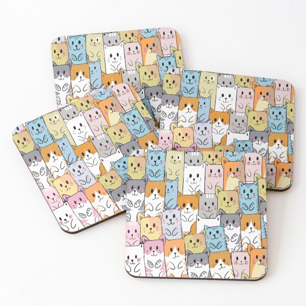 Item preview, colorful kittens designed and sold by Francycleide  Campos.