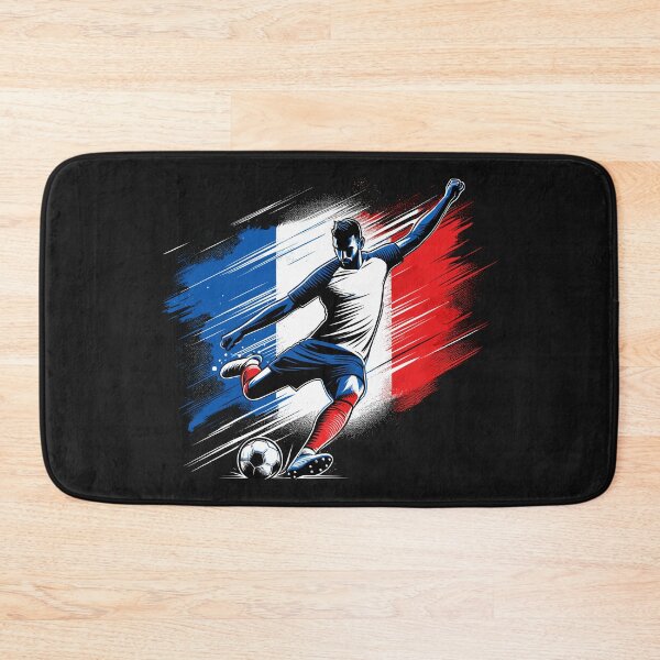 Item preview, Dynamic France Soccer Star in Action - Vector Design designed and sold by SerhiiArt.
