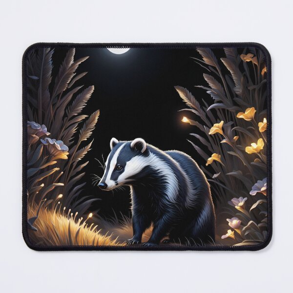Item preview, Badger on the golden meadow. Mysterious lights designed and sold by Son-of-a-badger.