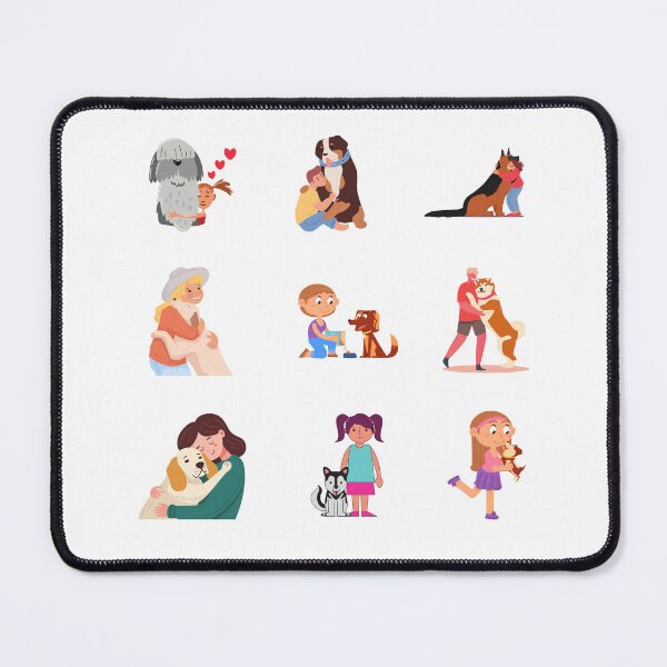 Item preview, Beautiful dogs affectionately hugging their friends designed and sold by huape.