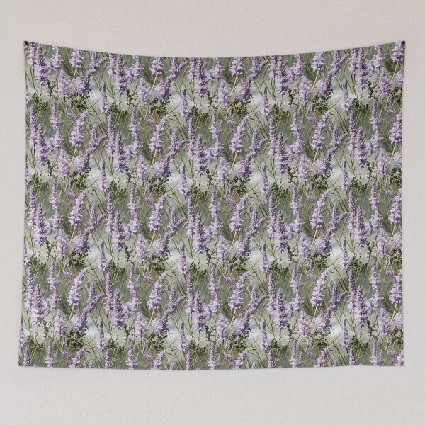 Item preview, Lavender Tile 01: Purple Haze on Fragrant Spikes and Fields of Violet Perfume designed and sold by TheBrainArt.