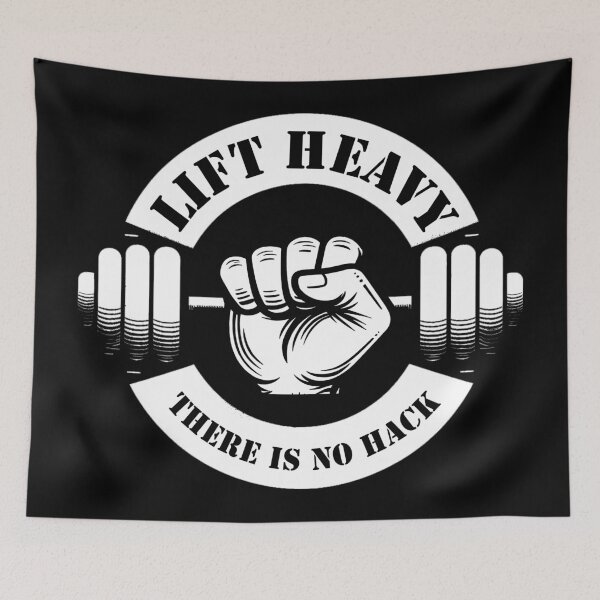 Item preview, Lift Heavy There Is No Hack designed and sold by Esskay Designs.