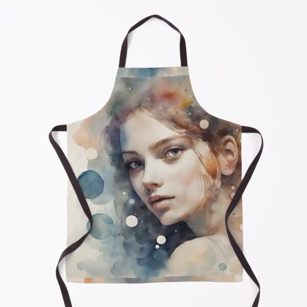 Item preview, Pretty woman in watercolor in dreamy mood abstract. designed and sold by kreativeadern.