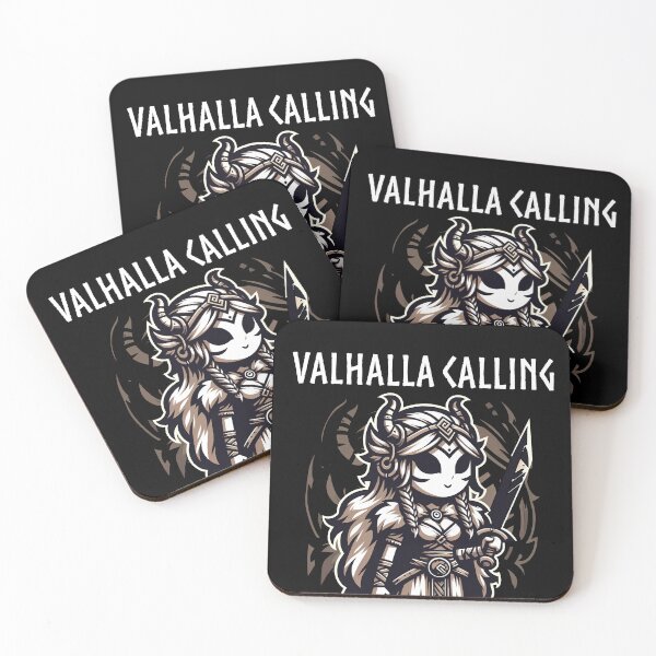 Item preview, Valhalla Calling, Cute, Famale Warrior designed and sold by shypixels.