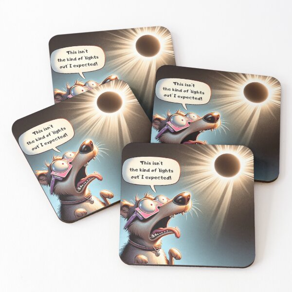 Item preview, Dog's Eclipse Surprise: Unexpected Lights Out! designed and sold by SrijanaByAnu.