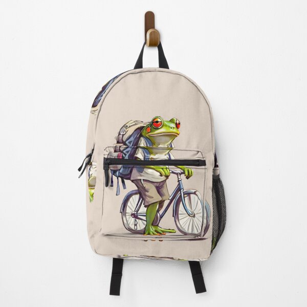 Item preview, A traveling frog and his beloved bicycle. designed and sold by ratchawoot.