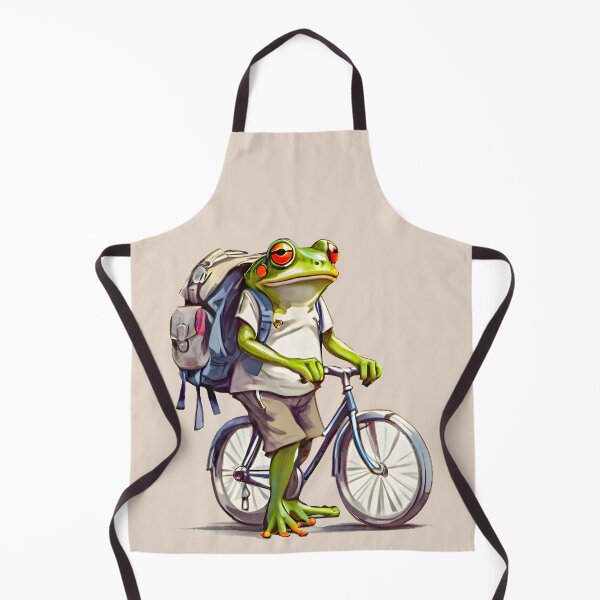 Item preview, A traveling frog and his beloved bicycle. designed and sold by ratchawoot.