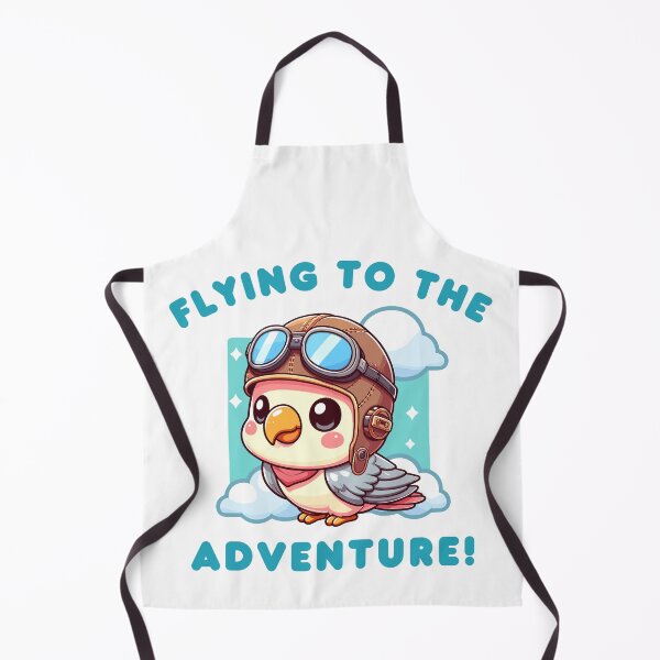 Item preview, Bird in Aviator Goggles and Pilot Hat - Flying to the adventure designed and sold by GeoArtAdventure.