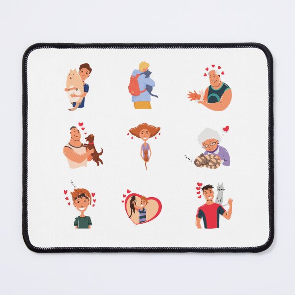 Item preview, animal loving people hugging their life companions designed and sold by huape.