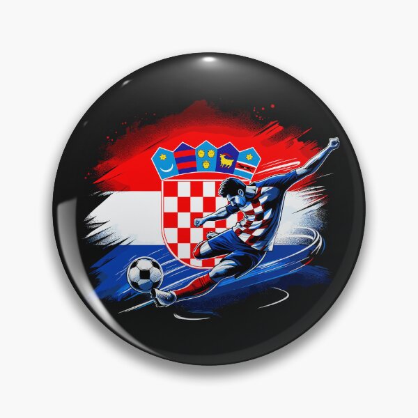 Item preview, Dynamic Croatia Soccer Star in Action - Vector Design designed and sold by SerhiiArt.