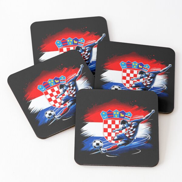 Item preview, Dynamic Croatia Soccer Star in Action - Vector Design designed and sold by SerhiiArt.