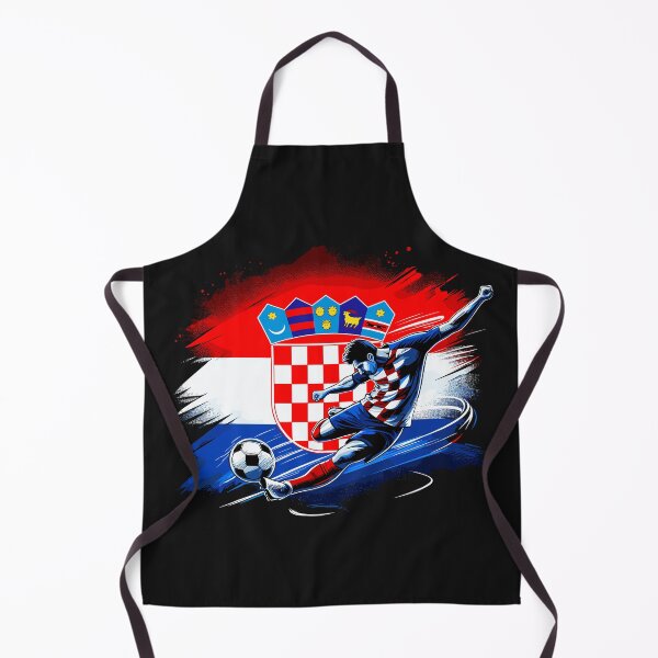 Item preview, Dynamic Croatia Soccer Star in Action - Vector Design designed and sold by SerhiiArt.