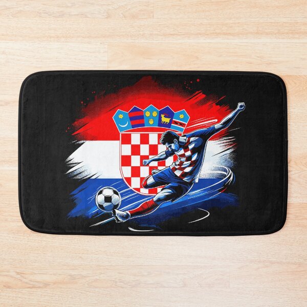 Item preview, Dynamic Croatia Soccer Star in Action - Vector Design designed and sold by SerhiiArt.