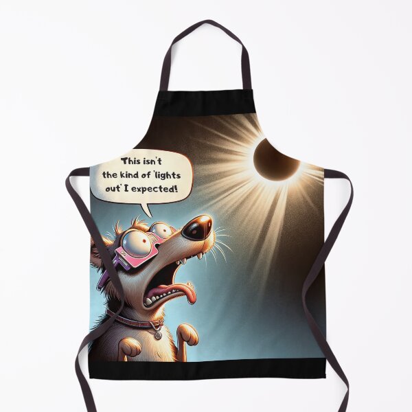 Item preview, Dog's Eclipse Surprise: Unexpected Lights Out! designed and sold by SrijanaByAnu.