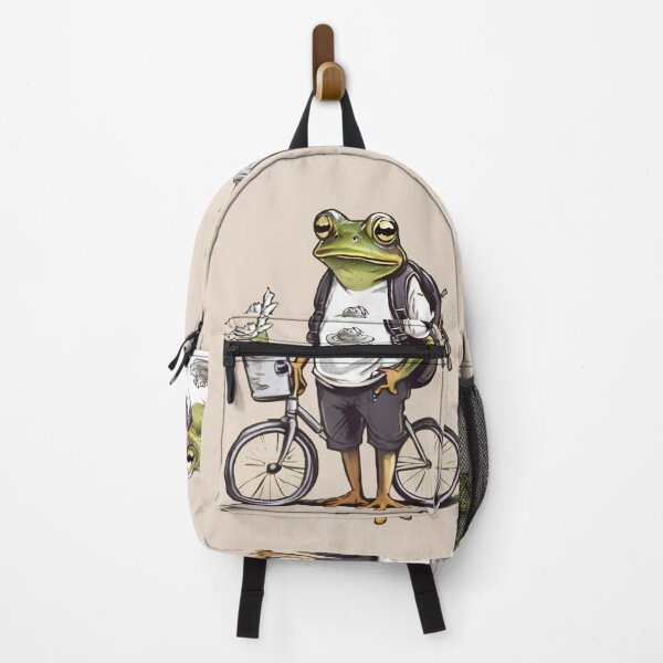 Item preview, A traveling frog and his beloved bicycle. designed and sold by ratchawoot.