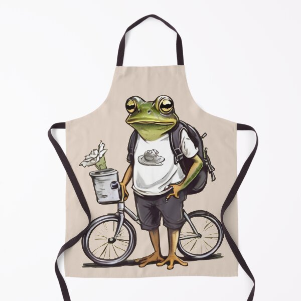 Item preview, A traveling frog and his beloved bicycle. designed and sold by ratchawoot.
