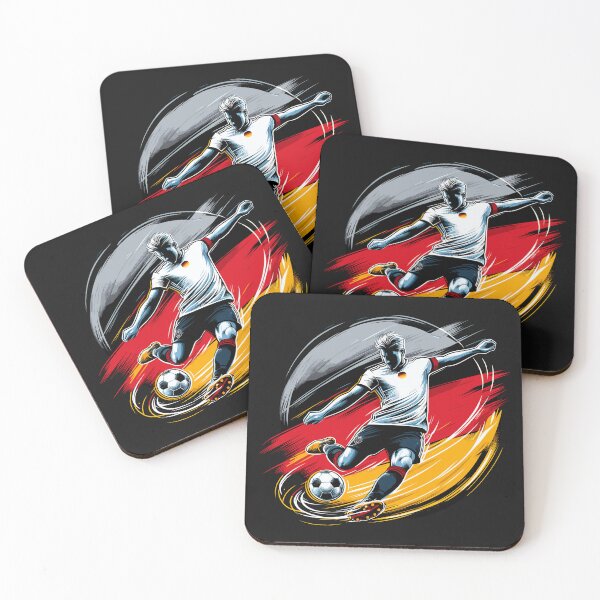 Item preview, Dynamic Germany Soccer Star in Action - Vector Design designed and sold by SerhiiArt.