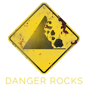 Artwork thumbnail, DANGER ROCKS - Rusty Sign by RedFirecracker
