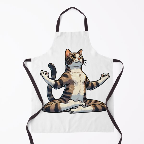 Item preview, Zen Cat Yoga Pose - Mindfulness Feline Illustration designed and sold by Ingridpd.