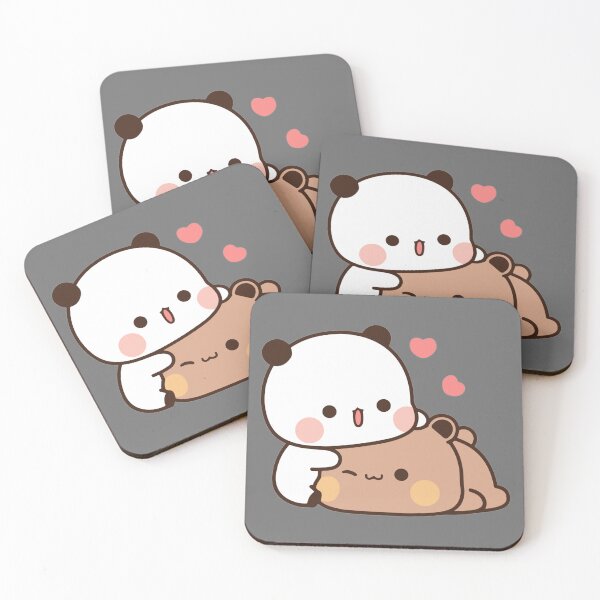 Item preview, DuDu Bear and BuBu Panda’s Love Relaxing Moment designed and sold by Pandety.