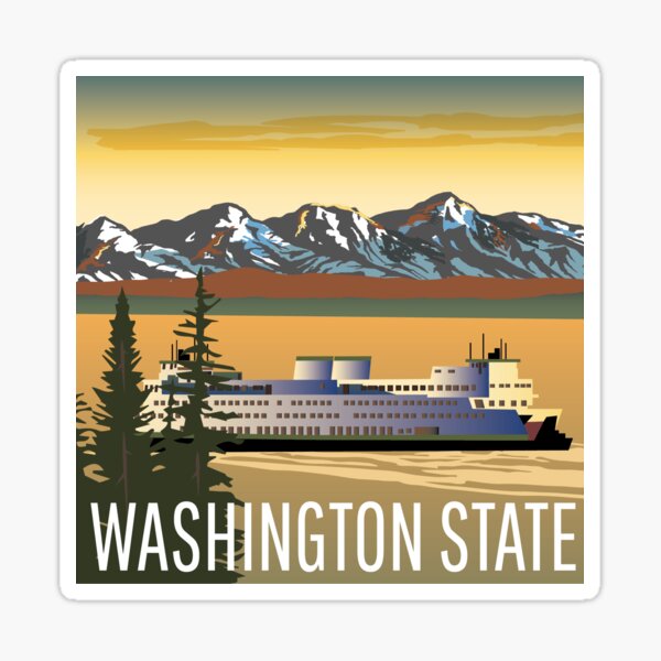 Washington State Ferry Sticker