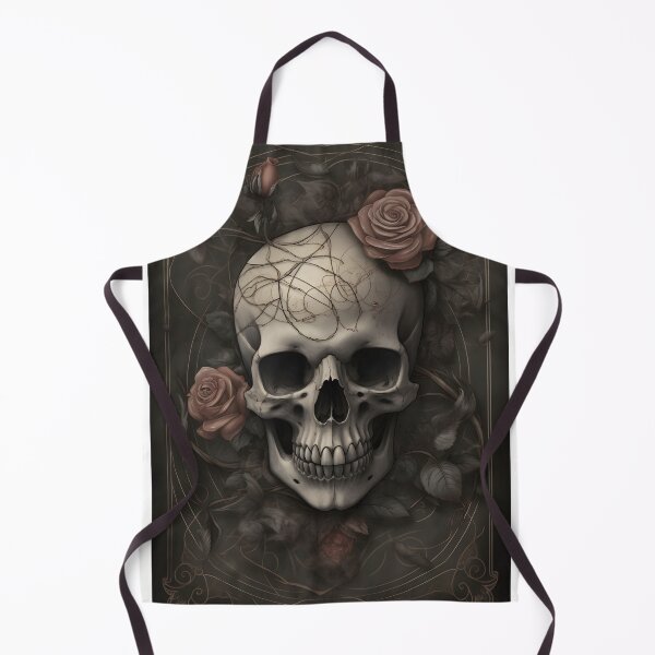Item preview, Skull and Roses Design - Gothic Floral Art designed and sold by PandaTShirtShop.