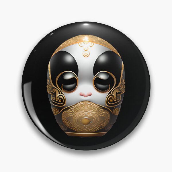 Item preview, Highlighted Daruma Doll for Perseverance and Good Luck designed and sold by KokoroCreations.