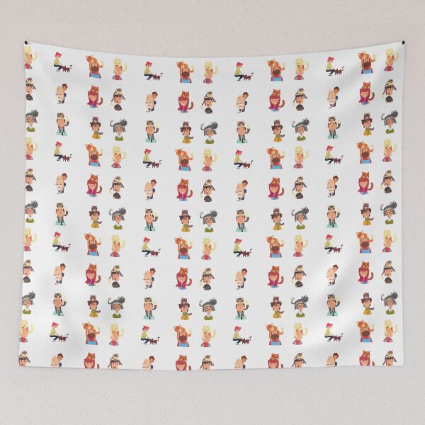 Item preview, cute cats playing with their humans designed and sold by huape.