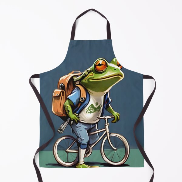 Item preview, A traveling frog and his beloved bicycle. designed and sold by ratchawoot.