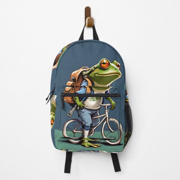 Item preview, A traveling frog and his beloved bicycle. designed and sold by ratchawoot.