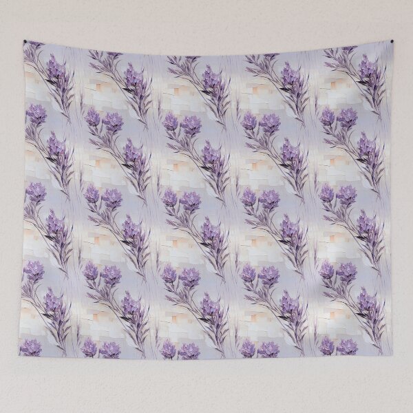 Item preview, Lavender Tile 07: Purple Haze on Fragrant Spikes and Fields of Violet Perfume designed and sold by TheBrainArt.