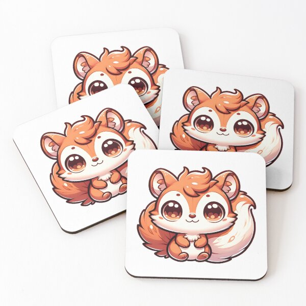 Item preview, Nutty Nibbles - Chibi Squirrel Cartoon designed and sold by CuddlesCartoons.
