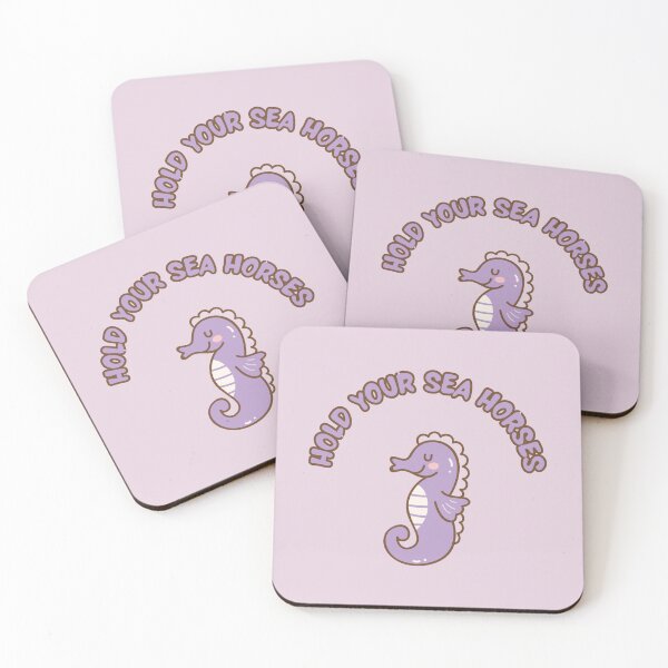 Item preview, Hold Your Sea Horses. Cute Little Purple Sea Horse designed and sold by Rebel-Design.