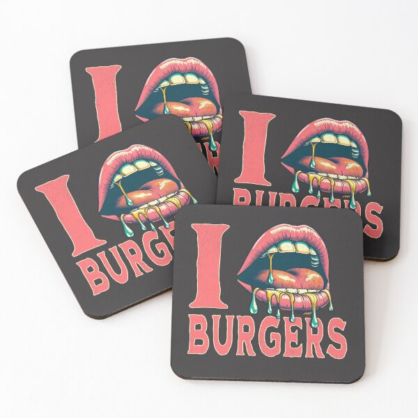 Item preview, I LOVE BURGERS designed and sold by Retro-Rebellion.