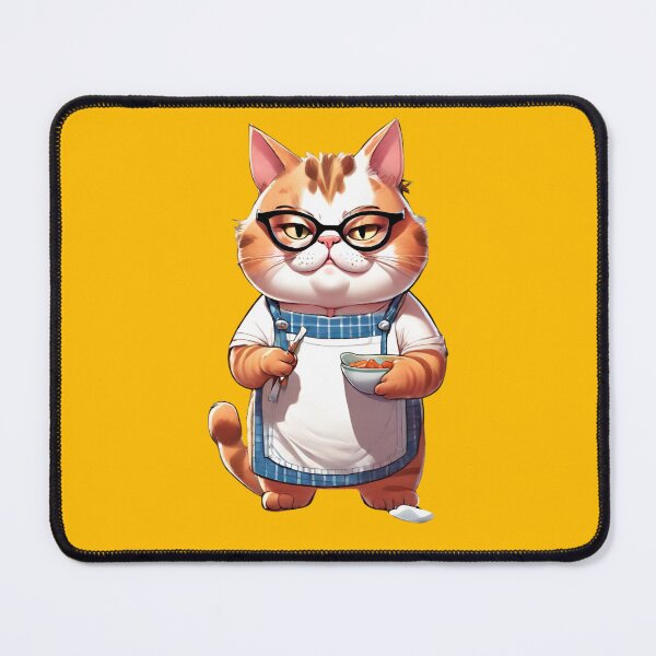 Item preview, Chubby Kitty Cat Home Cook designed and sold by Keffy.
