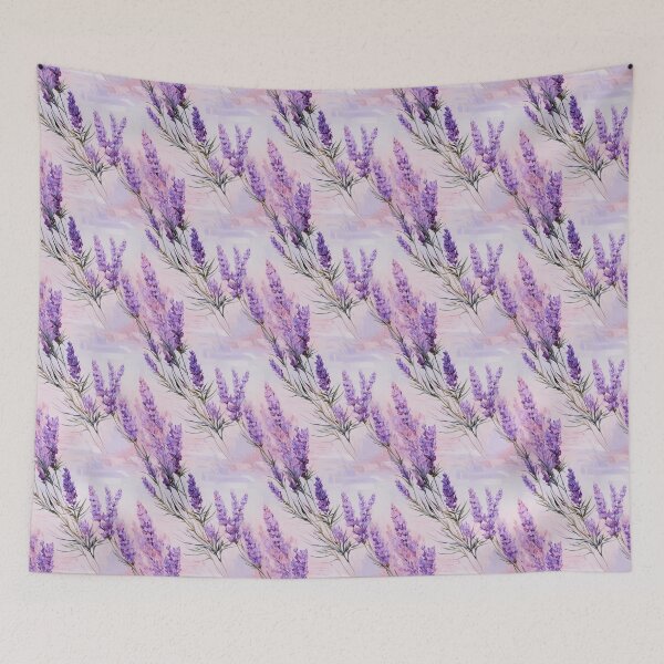 Item preview, Lavender Tile 08: Purple Haze on Fragrant Spikes and Fields of Violet Perfume designed and sold by TheBrainArt.