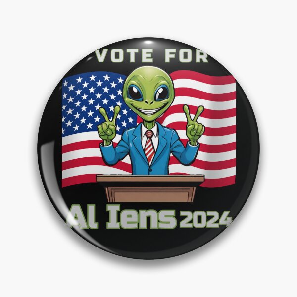 Item preview, Vote For Aliens 2024 Election designed and sold by FigmentPigments.
