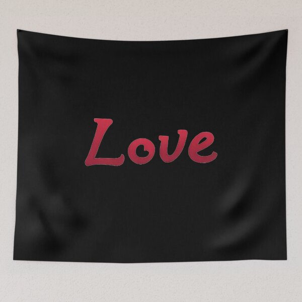 Item preview, Love Heart Red Typography Valentines Day Gift designed and sold by StarStudio360.