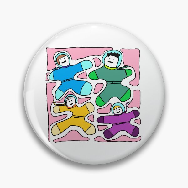 Item preview, Astronauts Caught by Liquid Monster on the Pink Planet designed and sold by zzzozzo.