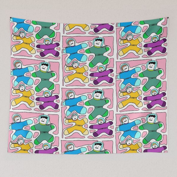 Item preview, Astronauts Caught by Liquid Monster on the Pink Planet designed and sold by zzzozzo.
