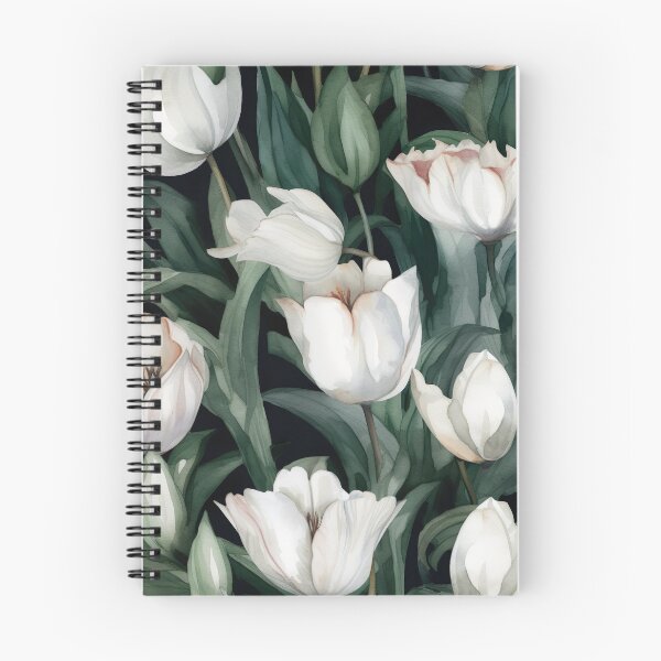 Item preview, white tulips designed and sold by elegantpaterns.