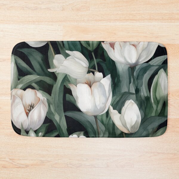 Item preview, white tulips designed and sold by elegantpaterns.