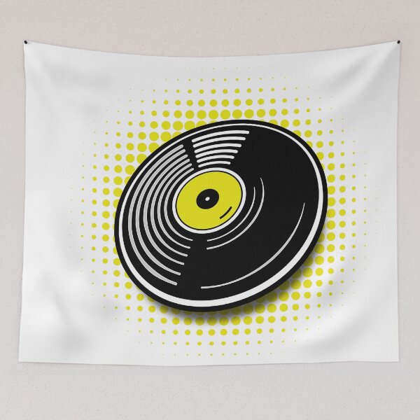 Item preview, Vinyl Record With A Yellow Label designed and sold by Marvelpic.