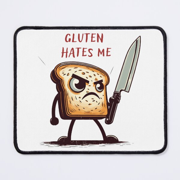 Item preview, Kawaii Gluten Hates Me  designed and sold by TomFrontierArt.