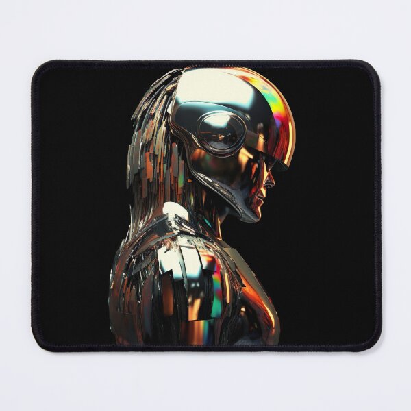 Item preview, Chromatic Mindscape: Surreal Chrome Abstract Art designed and sold by iQuorra.